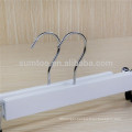 Adjustable White Wooden Clip Hangers for Jeans